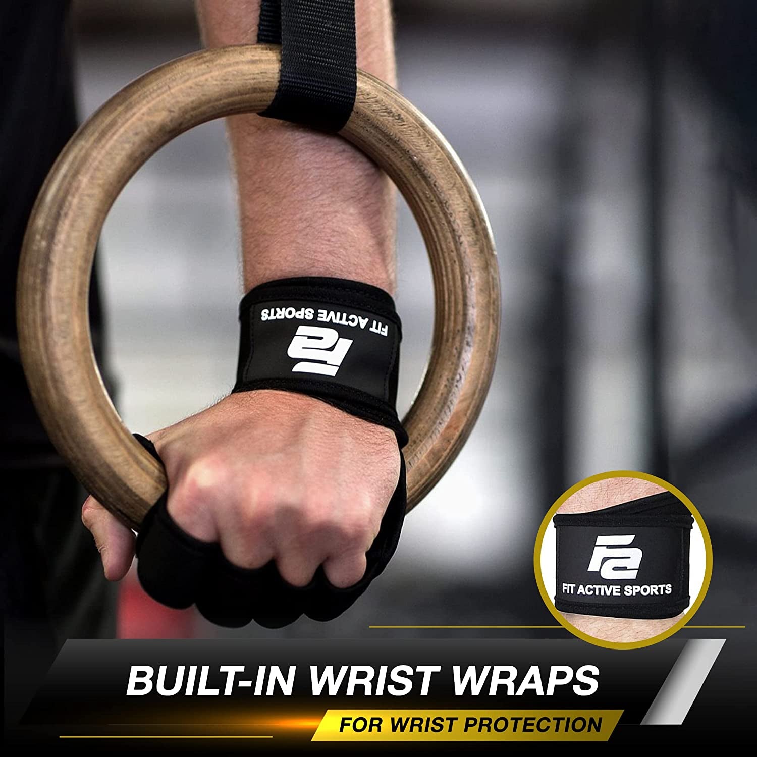 New Ventilated Weight Lifting Workout Gloves with Built-In Wrist Wraps for Men and Women - Great for Gym Fitness, Cross Training, Hand Support & Weightlifting.