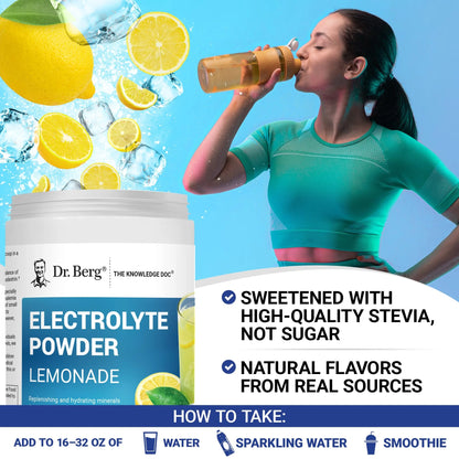Electrolyte Powder Lemonade - Hydration Powder, 100 Servings