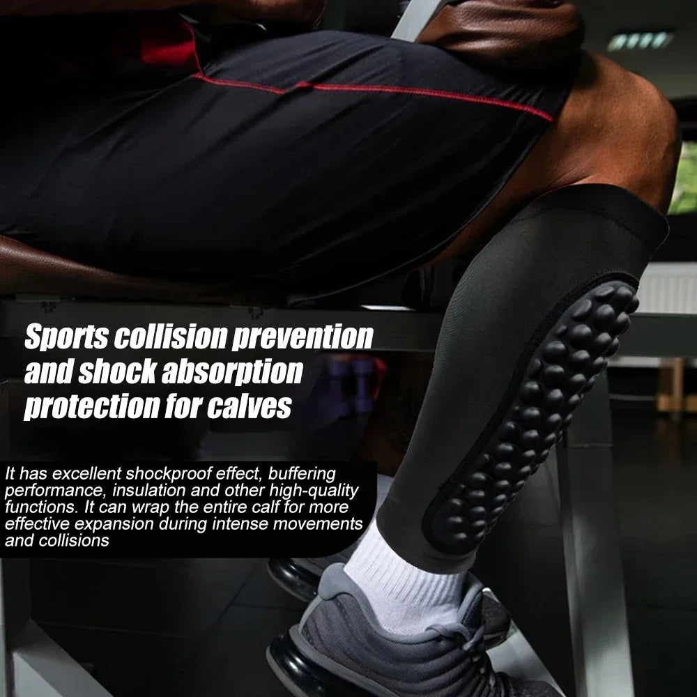 Soccer Shin Guards Shin Pads, Football Shin Guard Socks Sleeves with Foam, Calf Compression Sleeve Pads, Calf Protective Gear