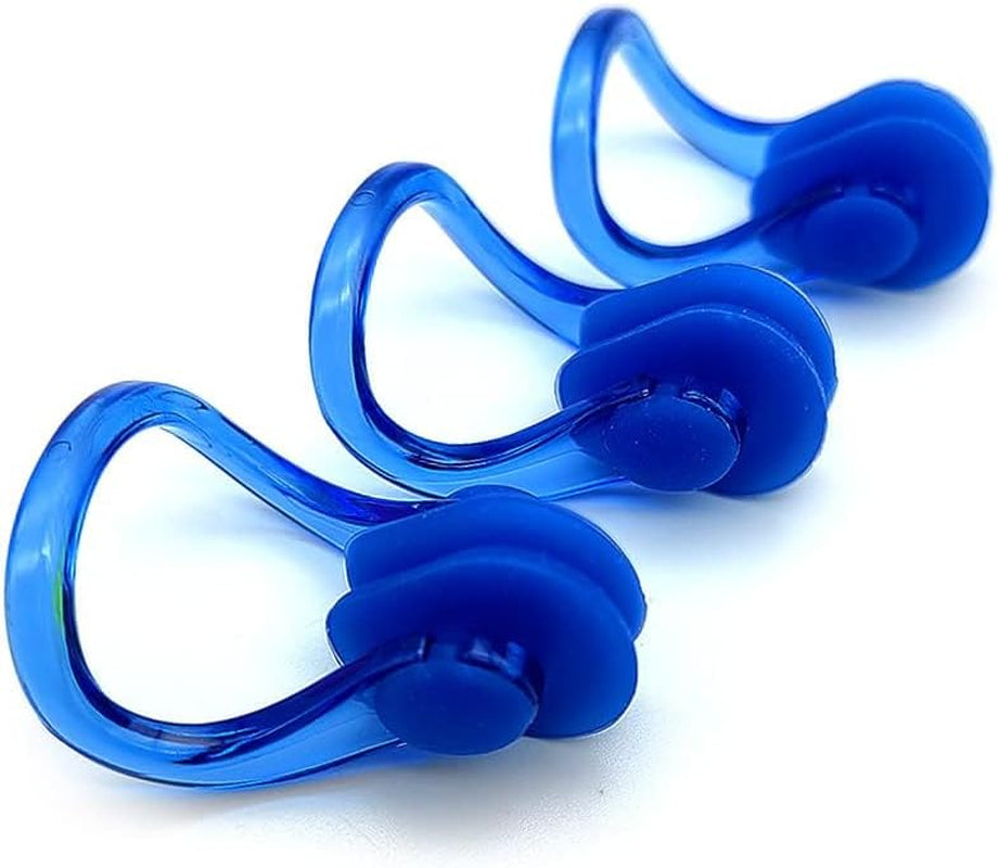 12 PCS Waterproof Swimming Nose Clip Silica Gel Swim Nose Plug for Kids and Adults with Bright Color