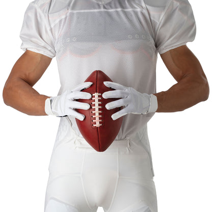 , Game Day Elite Football Receiver Gloves, Youth, L/XL, White Diamond