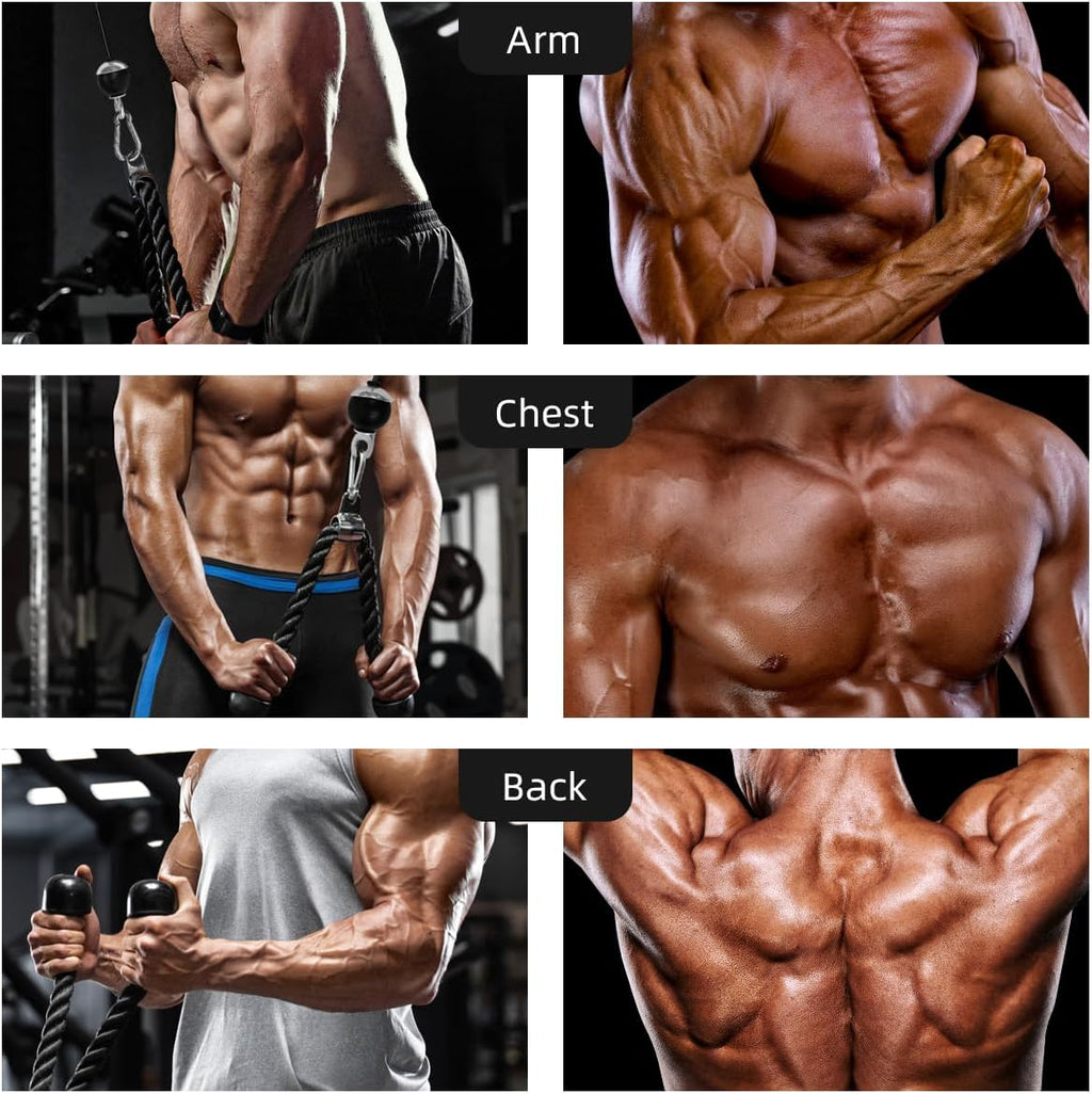 LAT and Lift Pulley System, Weight Cable Machine for Power Cage & Squat Rack, LAT Pulldown Attachments for Triceps Pull Down, Biceps Curl, Back & Forearm Workouts - Home Gym Equipment