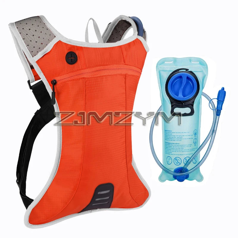 Waterproof Hydration Backpack Comfortable Breathable Sport Water Bag Backpacks with 2L Water Bag for Running Cycling Tourism