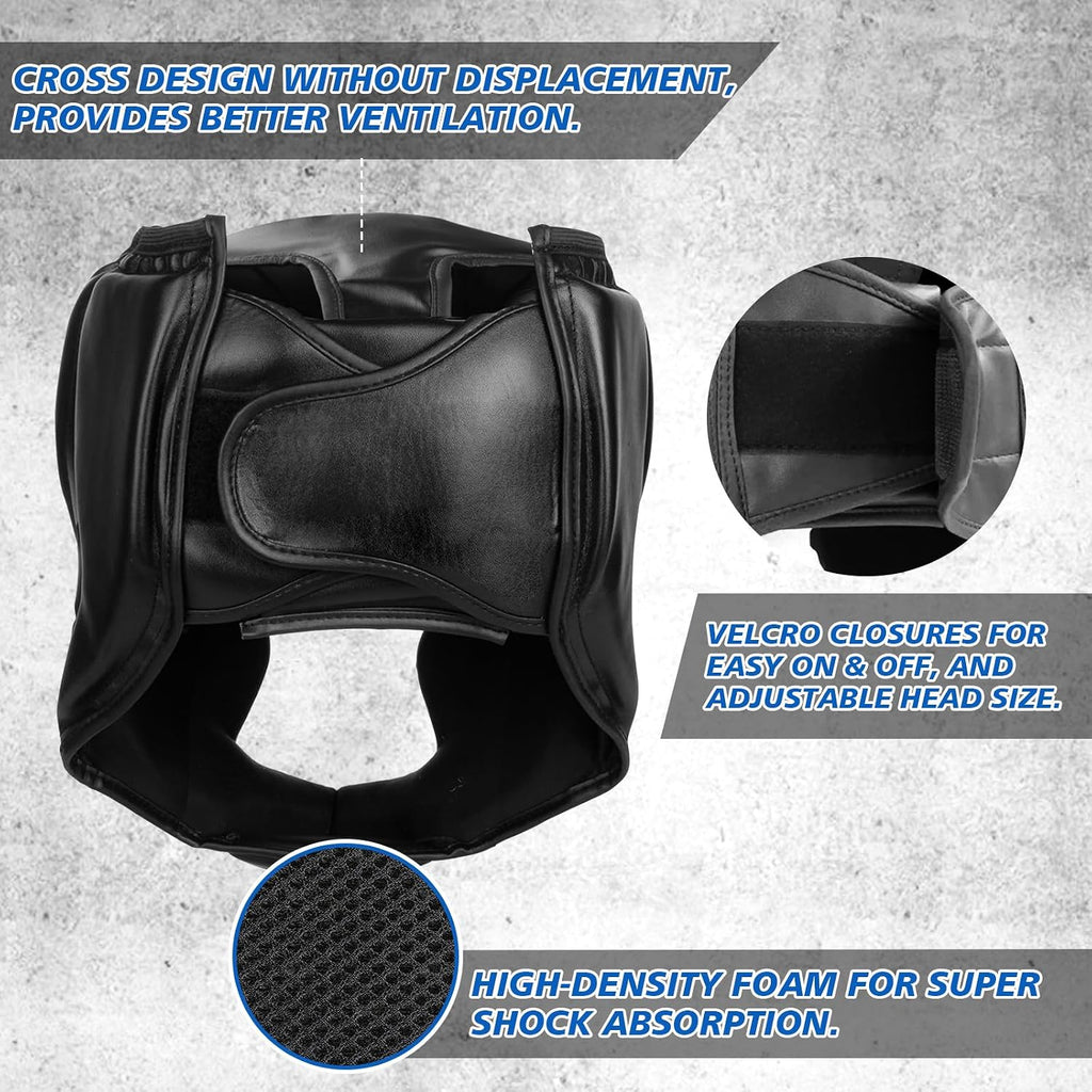 2 Pack & 1 Pack Boxing Headgear - Sparring Safety Head Guard for MMA, Kickboxing, Muay Thai, Boxing - Men, Women, Kids