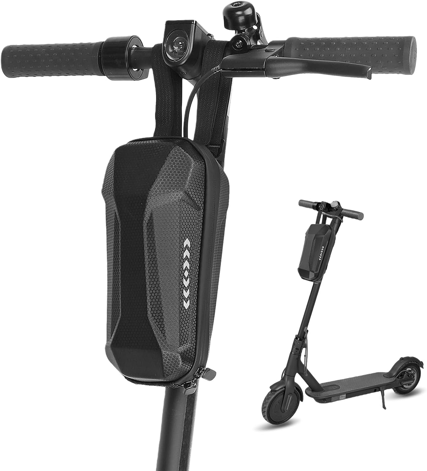 Electric Scooter Storage Bag, Hard Shell Front Bags, EVA Waterproof Scooter Front Carrying Bag, Handlebar Bag for Mijia M365 Pro Segway Ninebot E ES1/2/3/4