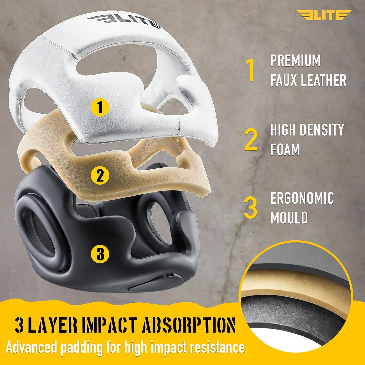 Boxing Headgear Men, Boxing Head Guard Sparring Gear, MMA Headgear Kickboxing Muay Thai Training Helmet, Protective Fighting Gear, Adjustable Face Protection