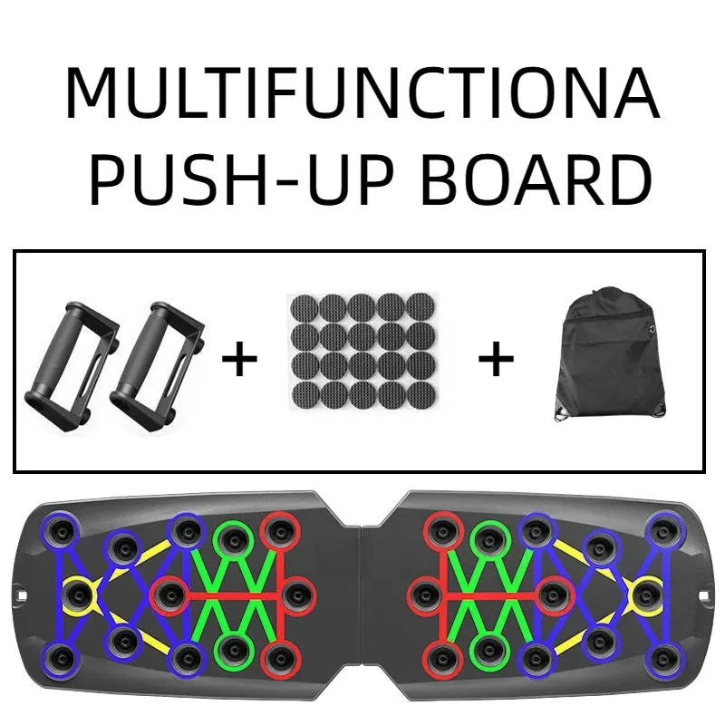 Portable Multifunctional Push-Up Board - Fitness and Muscle Training Device Home Workout Set Foldable Push up Bar Resistance
