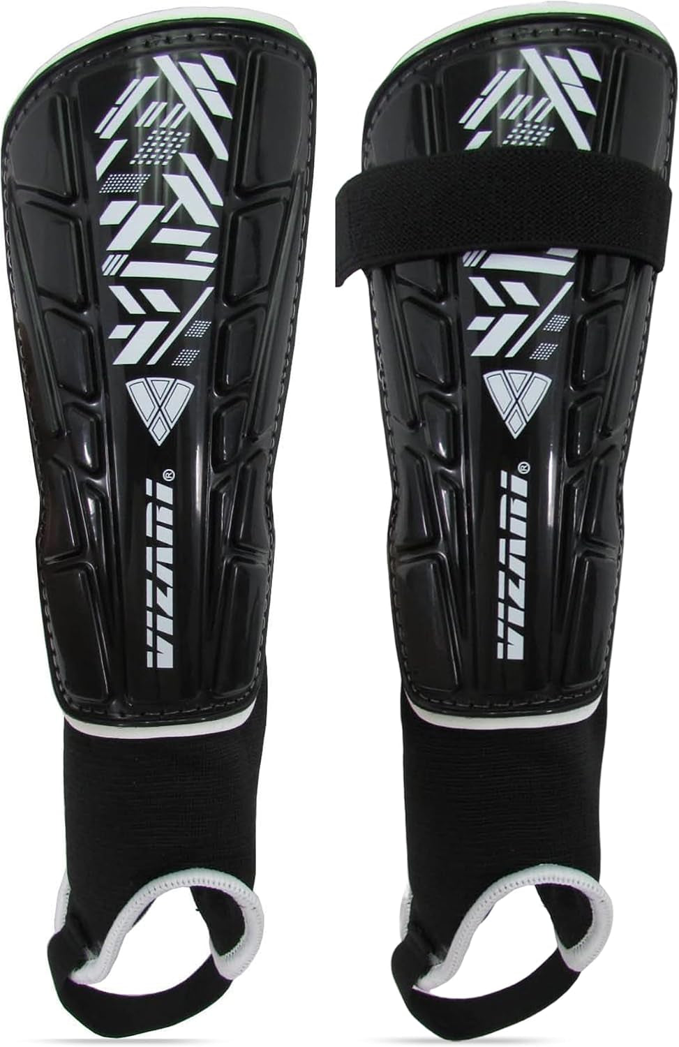 Malaga Soccer Shin Guards for Kids | Soccer Gear for Boys Girls | Protective Soccer Equipment | Adjustable Straps