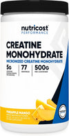 Creatine Monohydrate Powder (Pineapple Mango, 500G), Micronized | Vegan, Gmo-Free, Gluten Free