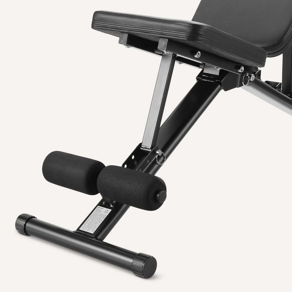 Adjustable Workout Weight Bench Press, Foldable for Home Gym, Supports up to 660 Pounds, Black