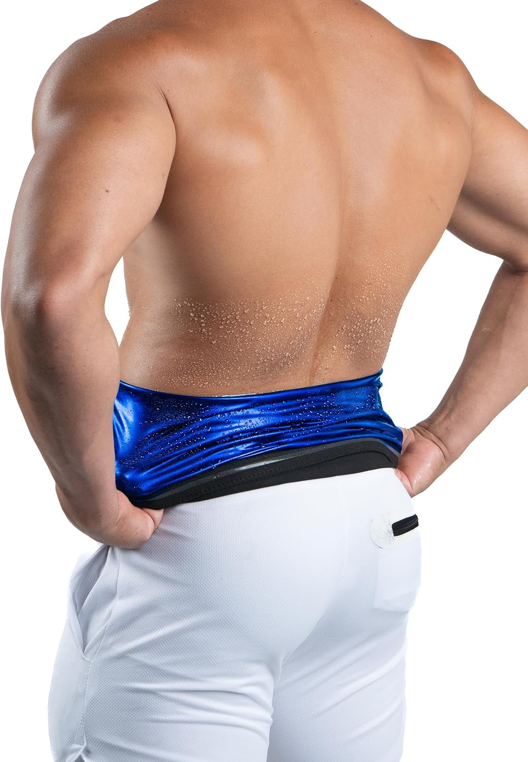 Men'S Heat Trapping Waist Toner - Waist Trainer for Men - Comfortable & Discreet Waist Trimmer Thermo Sauna Belt