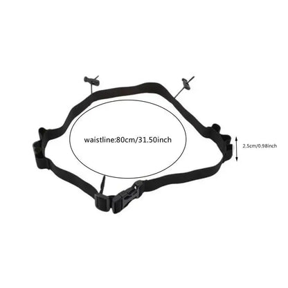 Running Race Number Belt Waist Pack Bib Holder for Triathlon Marathon Cycling Motor with 6 Gel Loops Fitness Sport Accessories