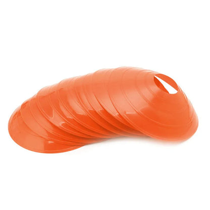10Pcs Soccer Disc Cone Set Football Agility Training Saucer Cones Marker Discs Multi Sport Training Space Cones Accessories