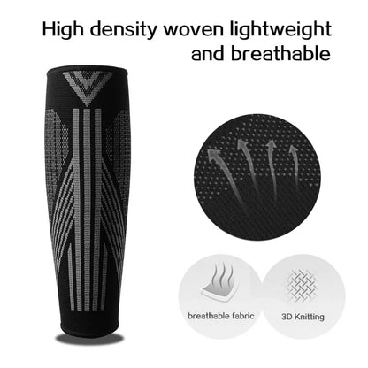 1 Pair Calf Compression Sleeves Men Women - Footless Compression Socks Support for Varicose Veins, Nursing, Pregnancy, Running
