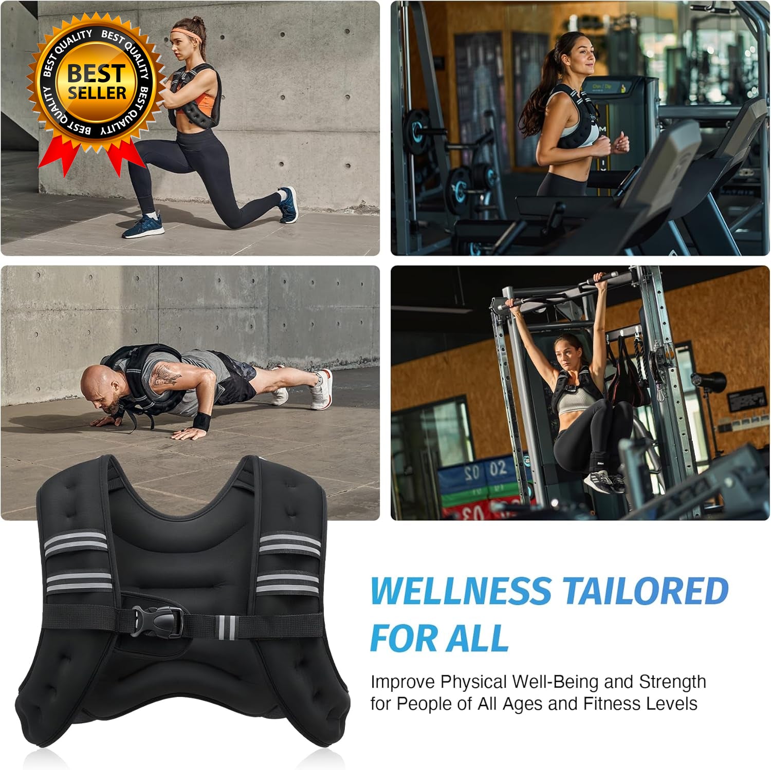 Weighted Vest 6Lb/8Lb/12Lb/1