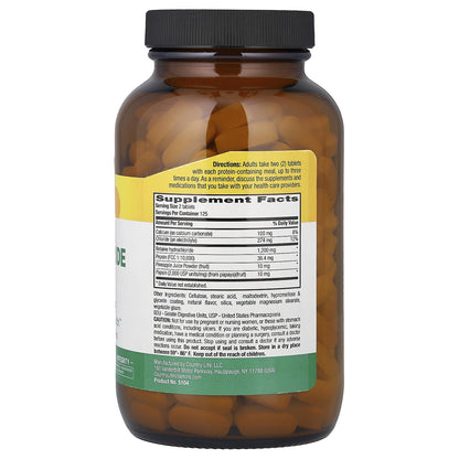 Country Life Betaine Hydrochloride with Pepsin 600 Mg 250 Tablets Gluten-Free,