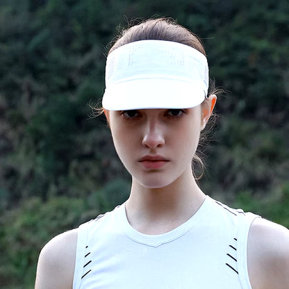 Summer Sun Hats Running Caps for Men Women Quick Dry Breathable Mesh Visor Hat Top Empty Tennis Golf Cycling Hat Baseball Cap