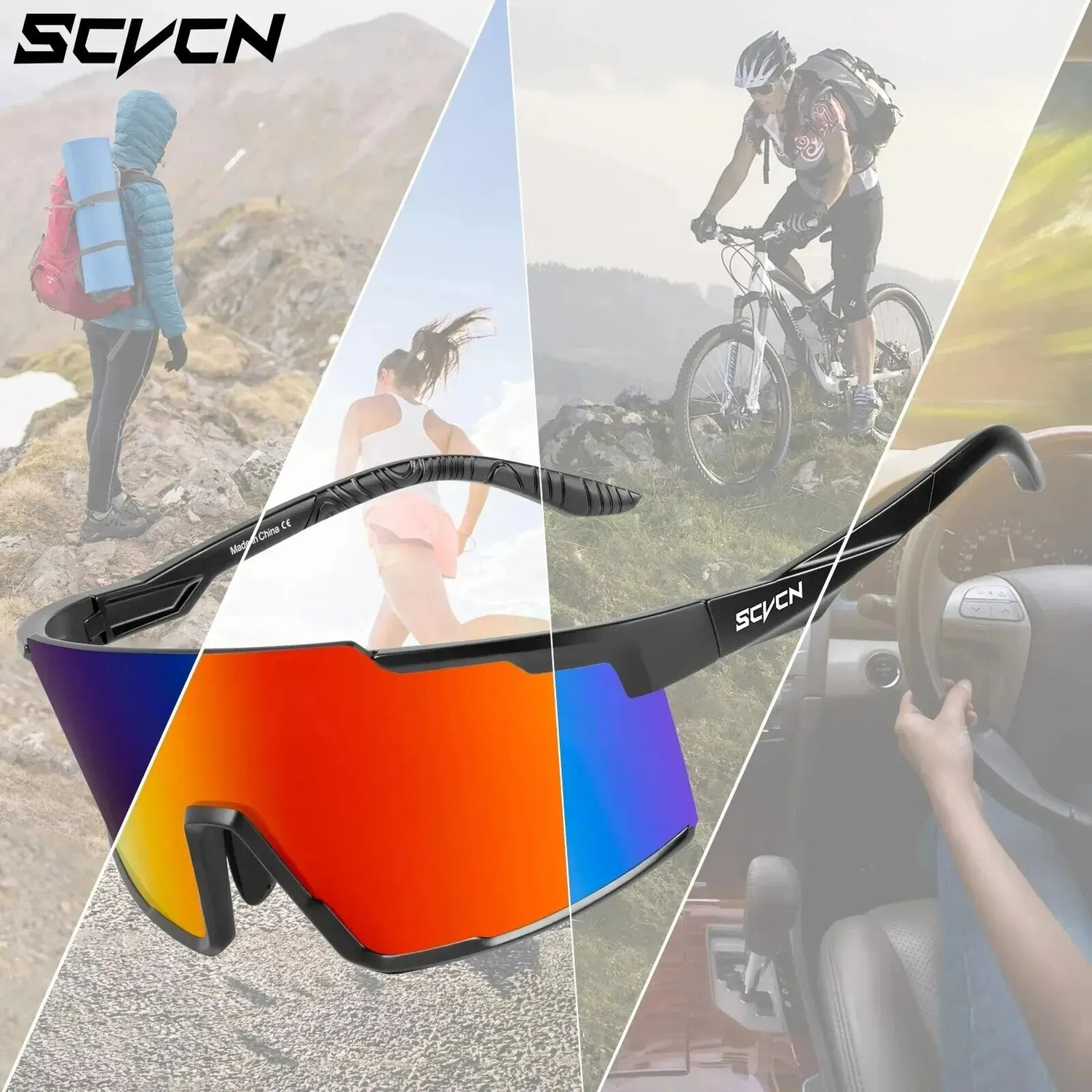 UV400 Sport Eyewear Mountain Bike Sport Cycling Glasses Outdoor Cycling Goggles Men Cycling Sunglasses MTB Sunglasses