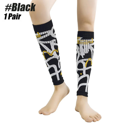 1Pair Compression Calf Sleeves Sports Leg Compression Sock Runners Shin Splint Varicose Vein Calf Pain Relief