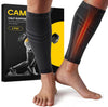 Calf Compression Sleeve for Men Women Footless | Graduated Compression, Shin Splint Relief, Moisture Wicking, Running Standing Travel, 4D Knit Anti-Slip, Varicose Veins