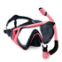Diving Snorkeling Mask Set for Kids Swimming Mask Child Free Diving Snorkel Mask Anti-Fog Swim Goggles with Nose Cover Big Frame