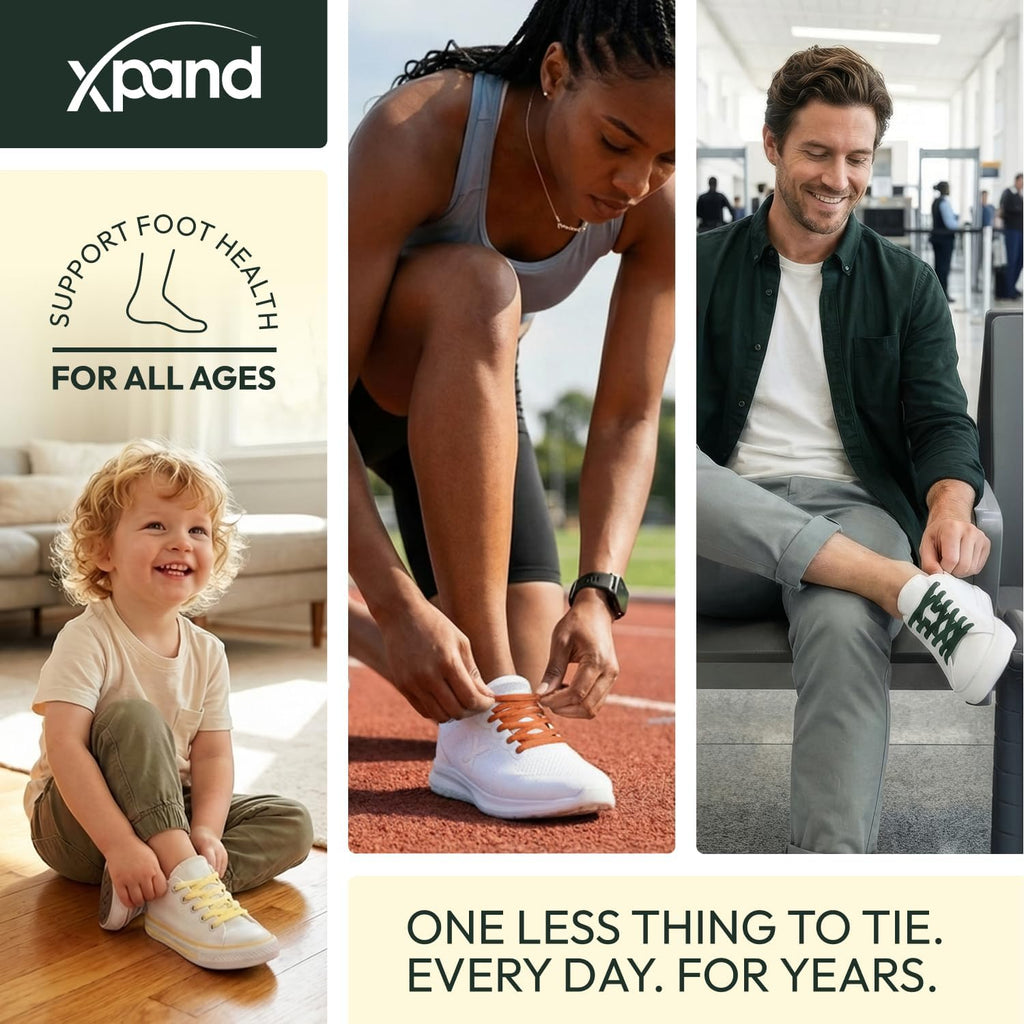 No Tie Elastic Shoe Laces for Sneakers - Shoelaces for Adults & Kids | 1 Size Fits All. Shoe Strings for Athletic & Training Shoes. Patented Lace Anchors Lock in Place. 52-Inch Stretch Laces.