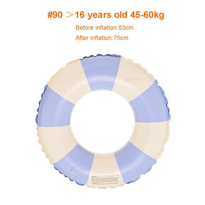 Donut Swimming Ring Inflatable Pool Float for Adult Swimming Circle Swim Tube Water Sports Swim Accessory Swim Float