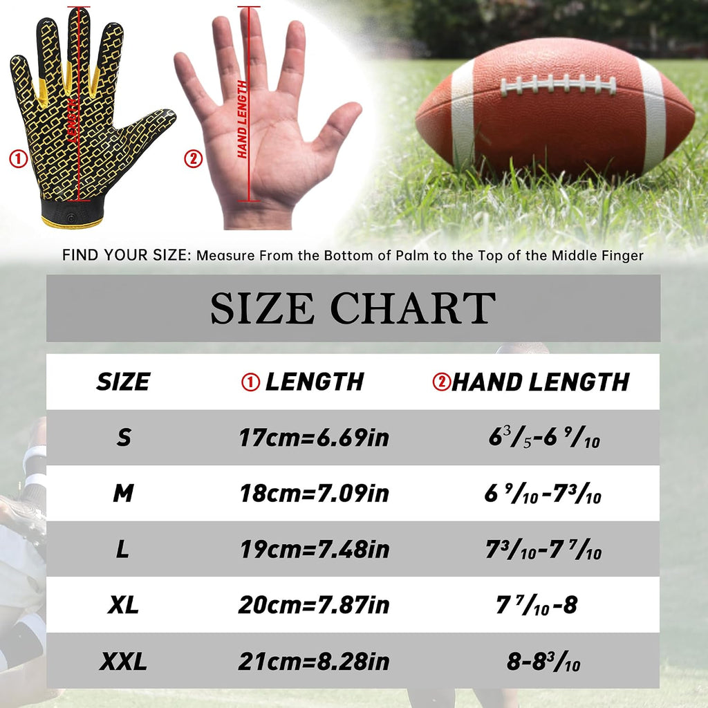 Football Gloves Men, Sticky Wide Receiver Grip Gloves, Hot Pink Stretch Fit Football Gloves Adult