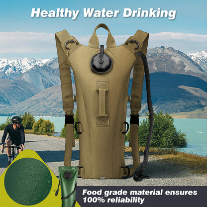 Cycling Hydration Bladder - 3L Leakproof Water Bag for Backpacks (BPA Free) USA