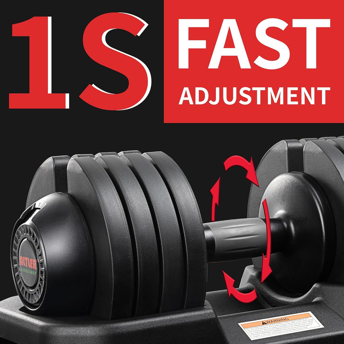 Adjustable Dumbbell Set, 25/52LB Pair with Tray for Workout Strength Training Fitness, Adjustable Weight Dial Dumbbell with Anti-Slip Handle and Weight Plate for Home Exercise
