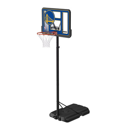 NBA Golden State Warriors 44" Portable Basketball Hoop with Wheels - 7.5 to 10 Ft Adjustable Height