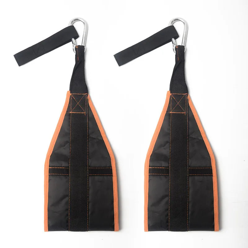 Hanging Ab Straps for Pull up Bar &amp; Core Strength Training - Soft Padded Exercise Straps for Ab Swing &amp; Leg Raises, Hang Bar Strap with 2 Steel Carabiners - Abs Equipment for Home &amp; Gym