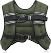 Weighted Vest, 6Lb/8Lb/12Lb/16Lb/20Lb/25Lb/30Lb Weight Vest with Reflective Stripe for Workout, Strength Training, Running, Fitness, Muscle Building, Weight Loss, Weightlifting