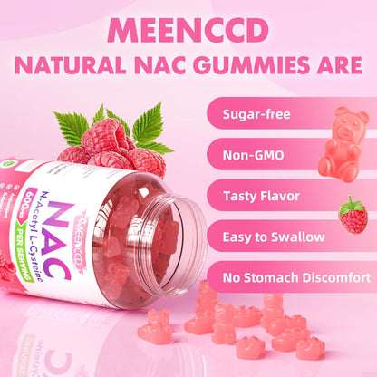 NAC Gummies, N Acetyl Cysteine 600Mg, NAC Supplement for Antioxidants &amp; Immune S