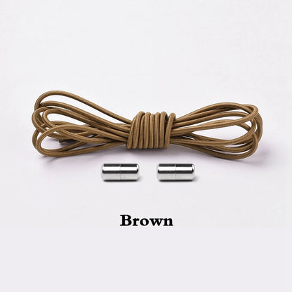 1Pair Elastic Shoelaces round No Tie Shoe Laces Sneakers Shoelace Kids Adult Elastic Laces One Size Fits All Shoes Dropshipping