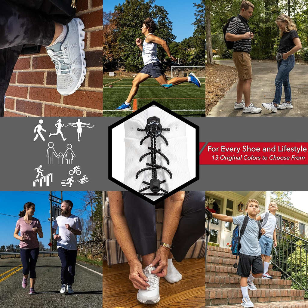 Elastic No Tie Shoelaces for Kids & Adults, One Size Fits All