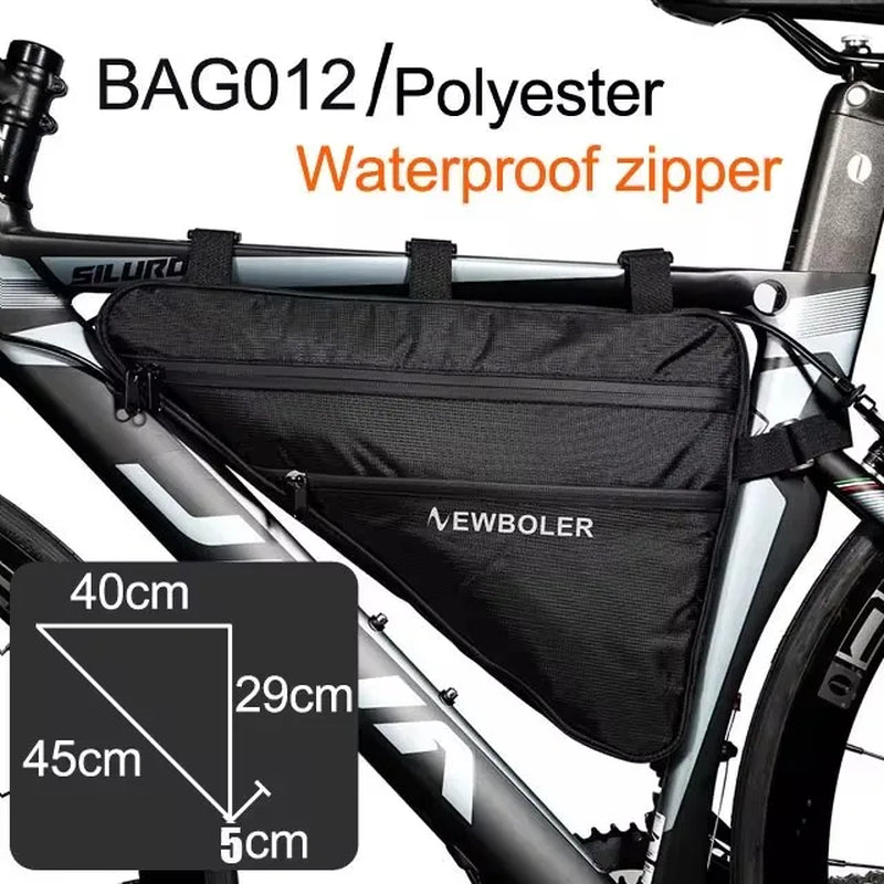 Bike Bicycle Bag Front Tube Frame Handlebar Waterproof Cycling Bags Triangle Pouch Frame Holder Bicycle Accessories