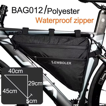 Bike Bicycle Bag Front Tube Frame Handlebar Waterproof Cycling Bags Triangle Pouch Frame Holder Bicycle Accessories