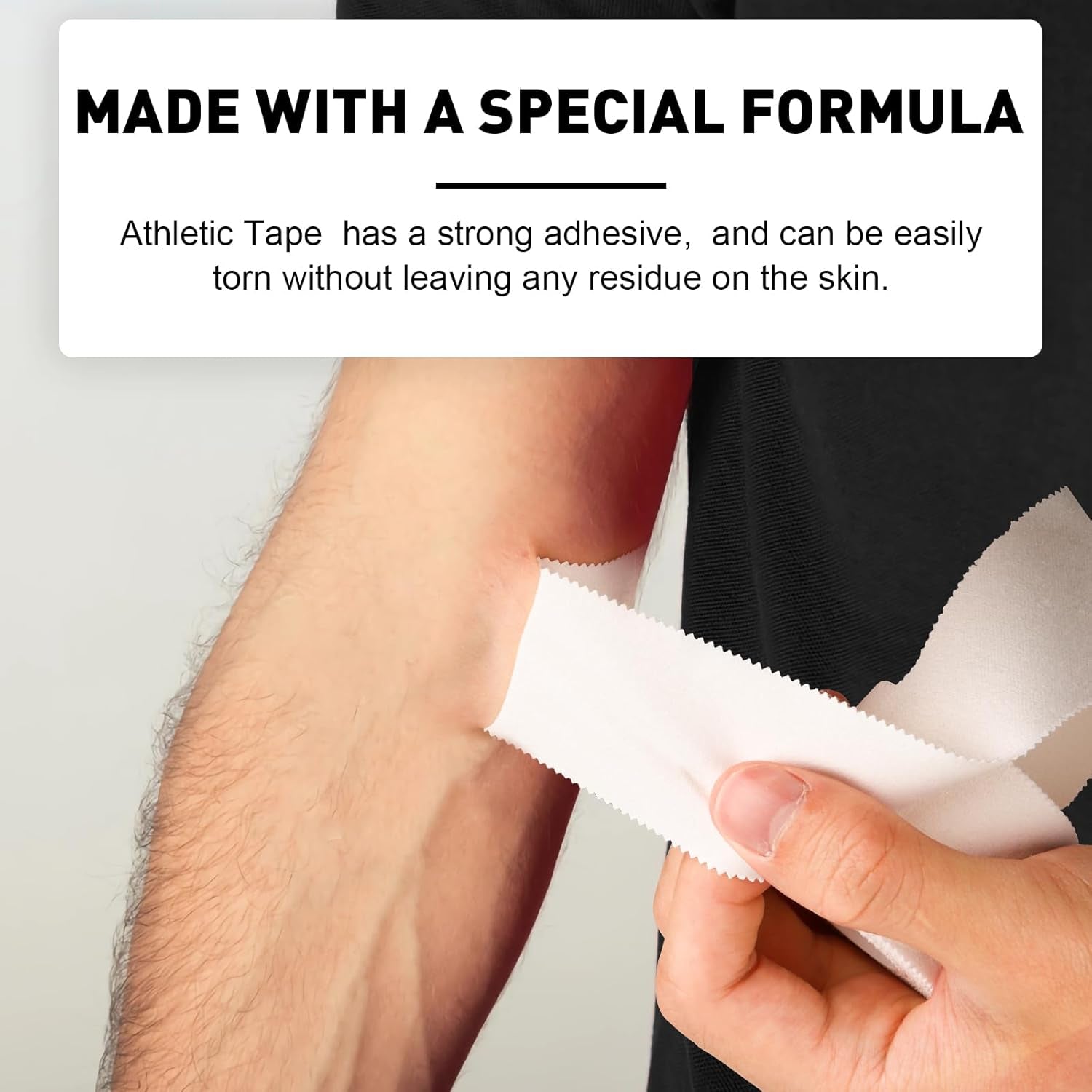 Athletic Tape,White Sports Tape (64 Pack), 640 Yards Rolls Very Strong Easy Tear NO Sticky Residue Best Tape for Gymnastics Climbing Bat Injuries Medical (1.5 Inch X 640 Yards).