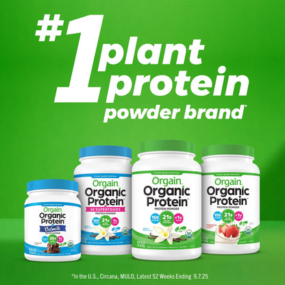 Simple Organic Vegan 20G Protein Powder- Plant Based, Non-Gmo, Vanilla 1.25Lb
