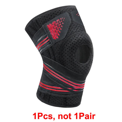 1PCS Adjustable Knee Braces with Side Stabilizers &amp; Patella Pads,Knee Support for Knee Joint Recovery or Injury Prevention