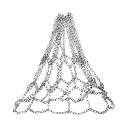 Durable Basketball Target Net Rustproof Galvanized Iron Chain Net Metal Chain Basketball Net for Basketball Hoop