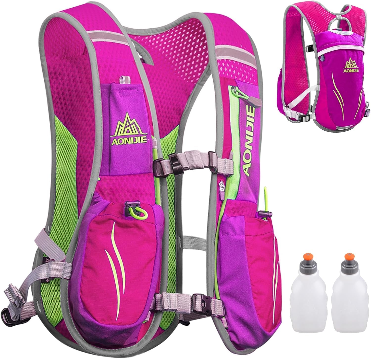 Running Vest Hydration Pack Backpack for Men &amp; Women, Lightweight Trail Marathon Run Race Vest for Cycling Jogging