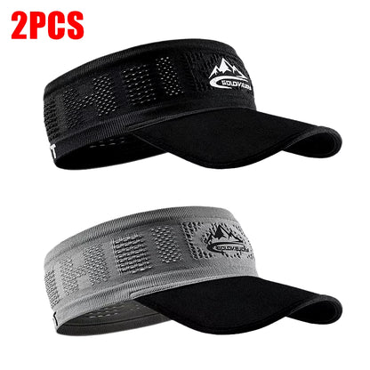 Summer Sun Hats Running Caps for Men Women Quick Dry Breathable Mesh Visor Hat Top Empty Tennis Golf Cycling Hat Baseball Cap