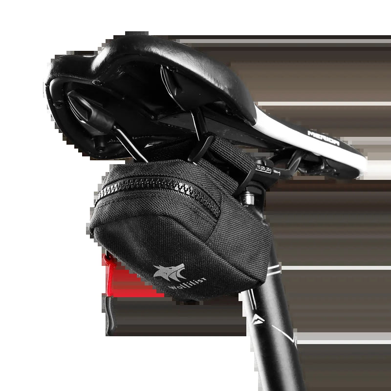 WOLFILIST Bike Seat Bag - Small Bike Saddle Bags with Reflective LOGO, Compact Design for Everyday Travel Bicycle Accessories
