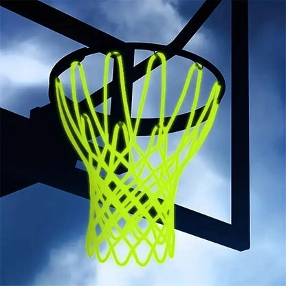 50CM Standard Luminous Basketball Net, Green Fluorescent Basketball Net, Self Luminous Children&