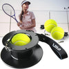 Professional Tennis Trainer - Full Metal Portable Solo Rebounder with 3 High-Elastic String Balls, Ideal for Adults, Kids, Beginners & Advanced Players