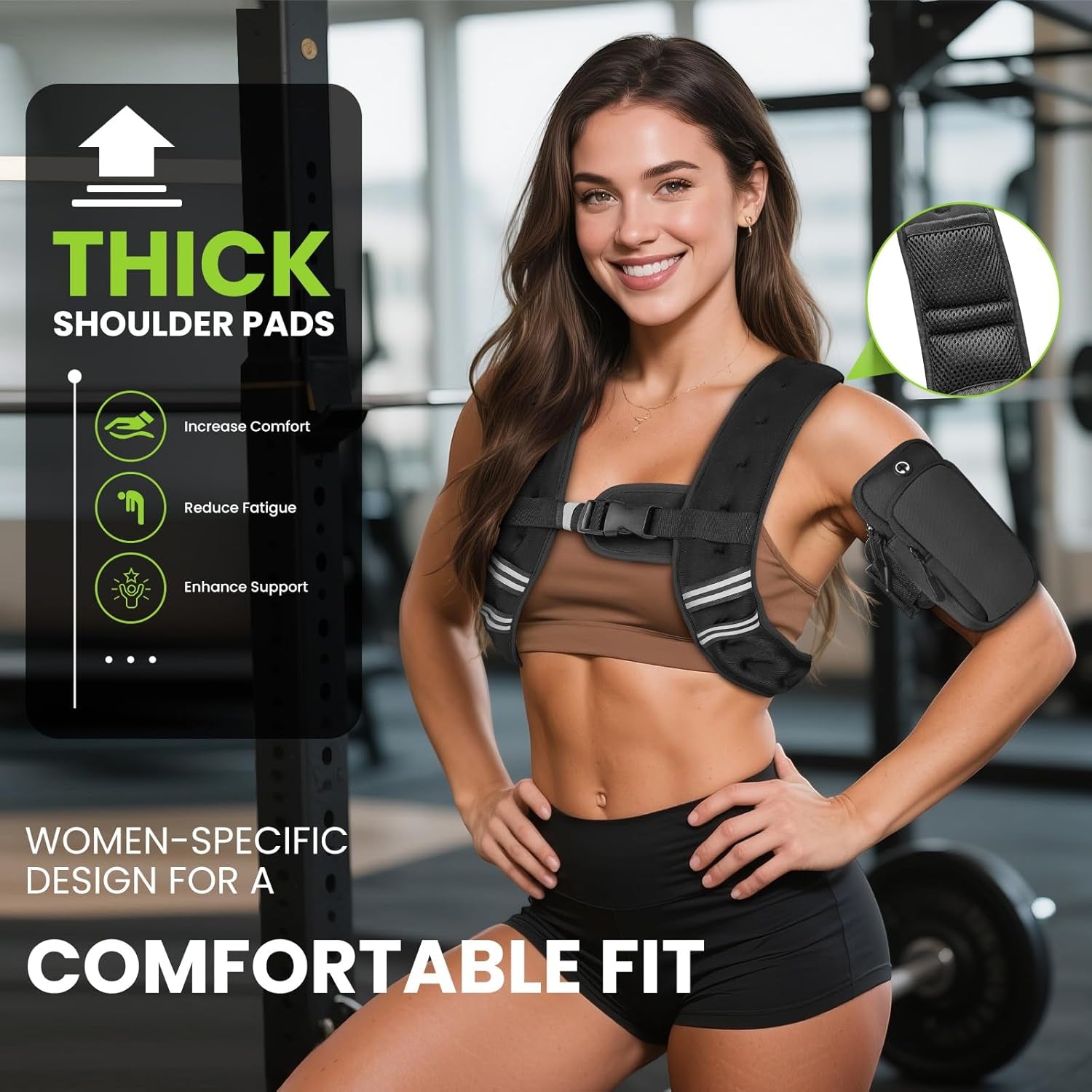 Weighted Vest for Women Men, 8Lb/12Lb/16Lb/