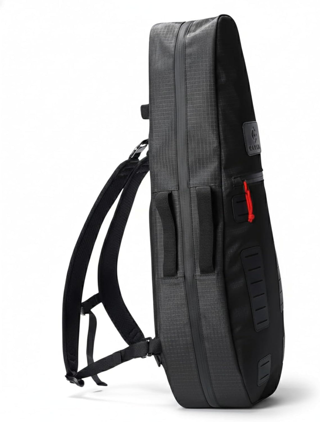 Racquet Bag Voyager, Slim Weatherproof Tennis Backpack for 1-3 Racquets | Fits Overhead Bins, Padded Racquet Divider, Water Bottle Holder, Removable Strap, Modular Clip-On System