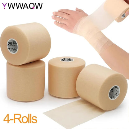 4 Rolls OK TAPE Pre Wrap Athletic Tape Foam,Underwrap Tape Sports Foam,Underwrap Bandage Athletic for Ankle Wrists Knees Sports
